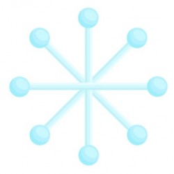 Sticker flocon boule pas cher