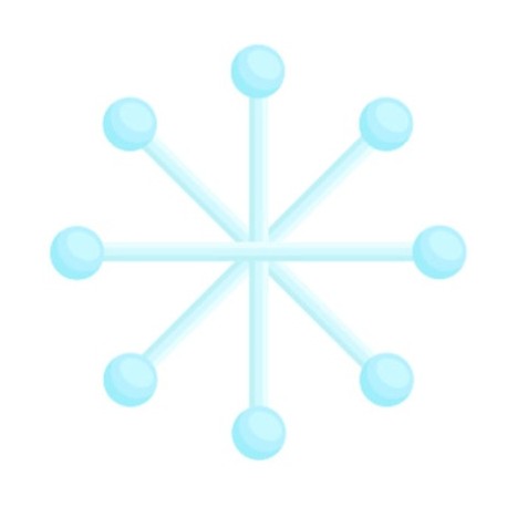 Sticker flocon boule pas cher