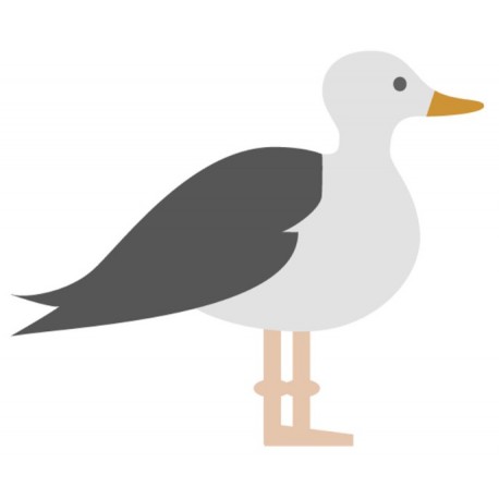 Sticker muraux mouette déco