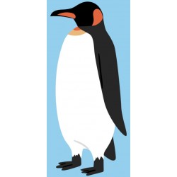Sticker pingouin royal