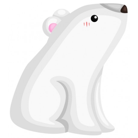 Sticker bebe petit ours