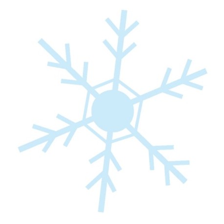 Sticker flocon de neige blanc