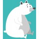 Sticker ours rigolo