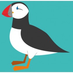 Sticker oiseau polaire deco