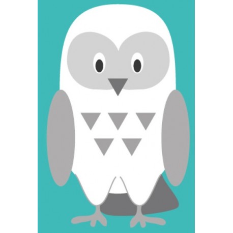 Sticker mural hibou chouette