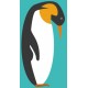 Sticker pingouin adulte