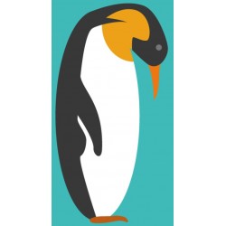 Sticker pingouin adulte