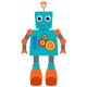 Sticker robot orange