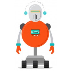 Sticker robot du futur