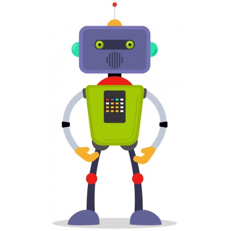 Sticker robot du futur