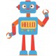 Sticker robot furieux
