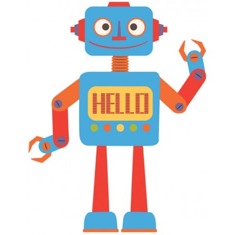 Sticker robot furieux