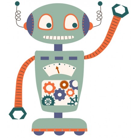 Sticker robot qui dit oui