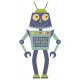 Sticker robot gris chic