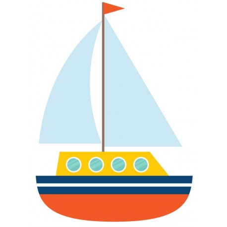 Sticker bateau voile