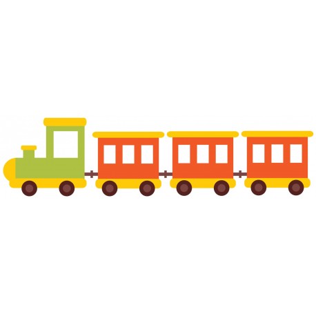 Sticker train chenille