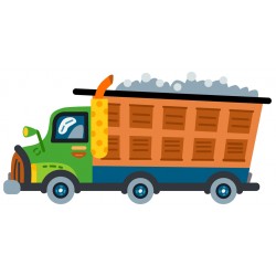 Sticker train chenille