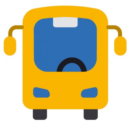 Sticker auto bus scolaire
