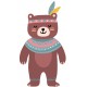 Sticker indien enfant