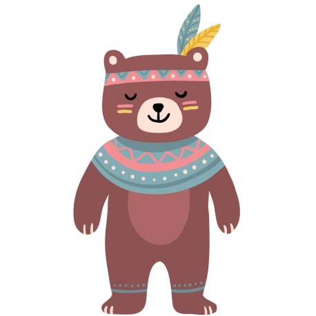 Sticker indien enfant