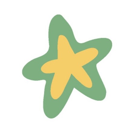 Sticker fleur cheveux jaune