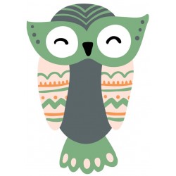 Sticker lapin deguise en indien