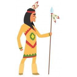 Sticker indien danse