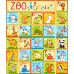 Sticker Alphabet zoo