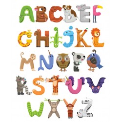 Sticker Alphabet chic