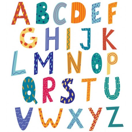 Sticker Alphabet ballon