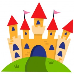 Sticker chateau fort deco chambre