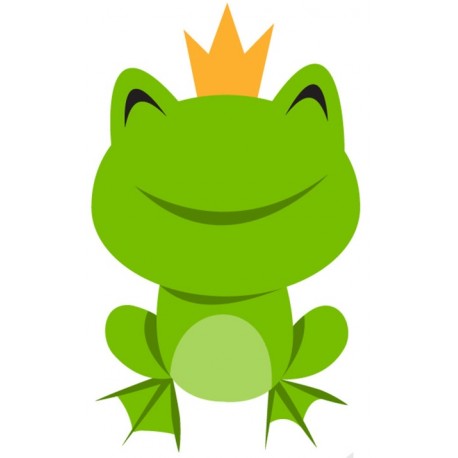 Sticker grenouille roi
