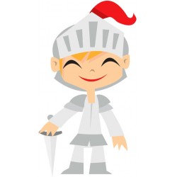 Sticker cavalier du roi