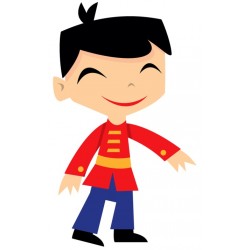 Sticker Roi bien habille