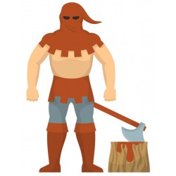 Sticker chevalier a cheval