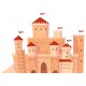 Sticker chateau pricnesse rose
