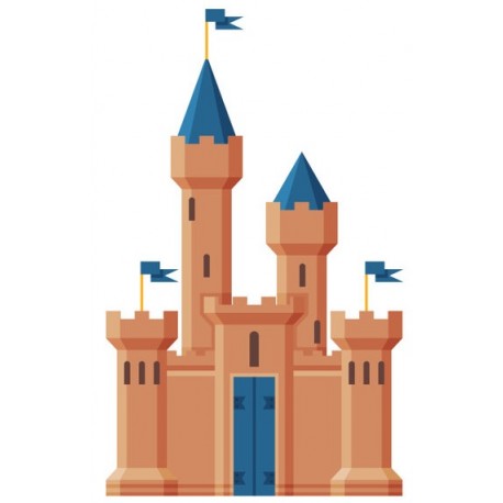 Sticker grand chateau fort
