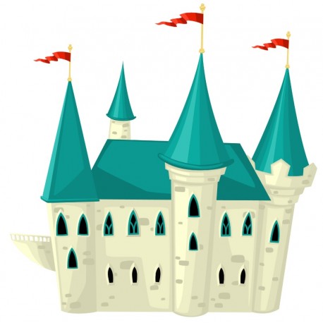 Sticker chateau simple deco