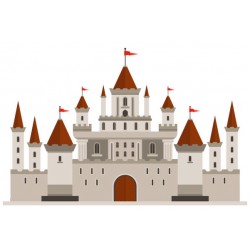 Sticker chateau renaissance deco
