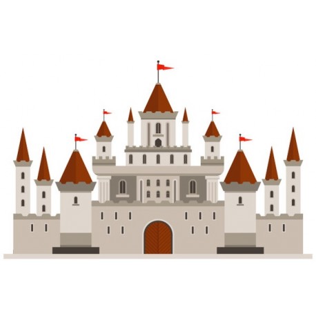 Sticker chateau renaissance deco