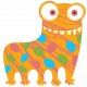 Sticker monstre avec 5 pieds