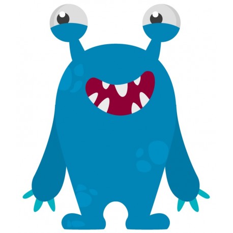 Sticker monstre trois doigts