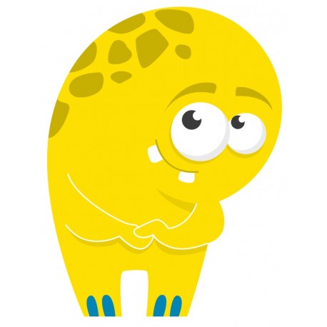 Sticker monstre timide deco