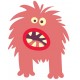 Sticker monstre cheveux petard
