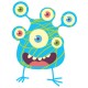 Sticker monstre multi yeux