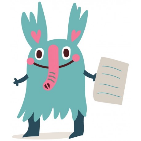Sticker monstre prof