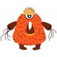 Sticker monstre gros poil