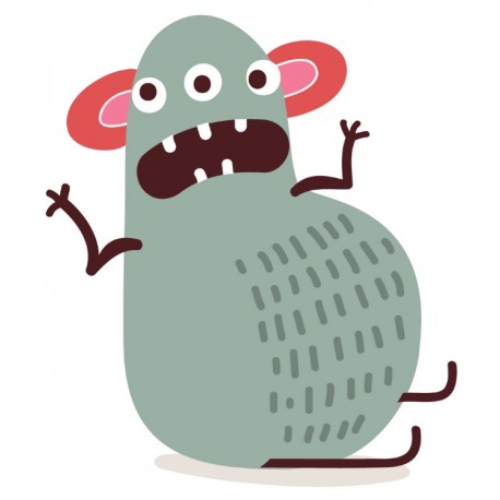 Sticker monstre effrayer