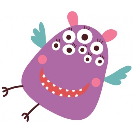 Sticker monstre vol