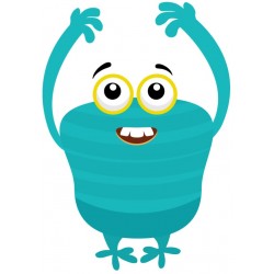 Sticker monstre bonhomme